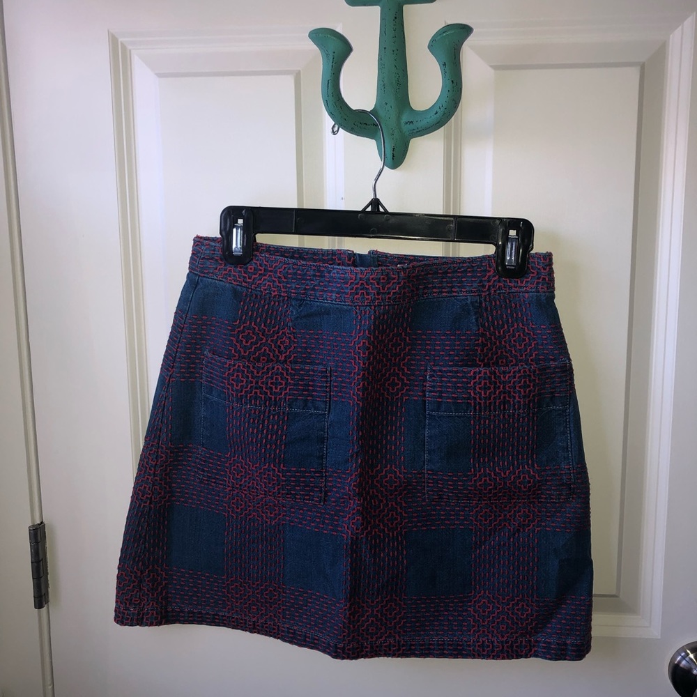 Madewell denim skirt